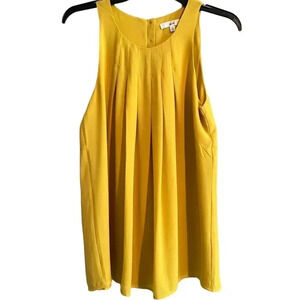 Gorgeous, yellow Sleeveless, a Chiffon top